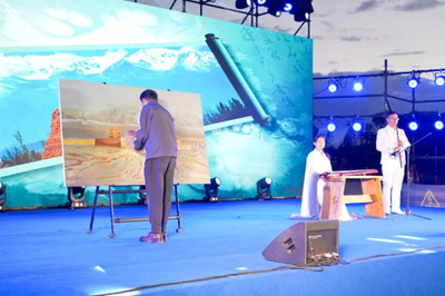 “筆墨丹青頌長城暨我在嘉峪關畫長城藝術寫生創作成果展”開幕